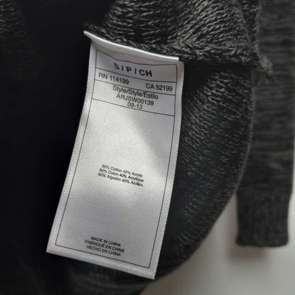 Roxy Hooded Drawstring Waist Tunic V-Neck Sweater Sz S - Picture 7 of 7